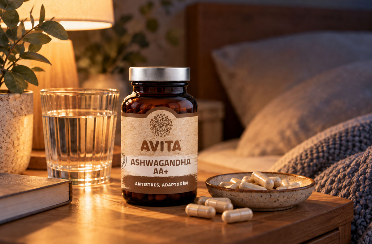 Ashwagandha AA+ s extraktem KSM-66 jako součást večerní rutiny
